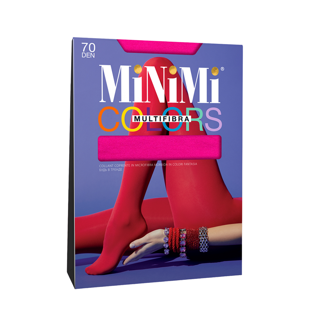 MINIMI Колготки фуксия Barbie 2 / Mini MULTIFIBRA COLORS 70, фото 1