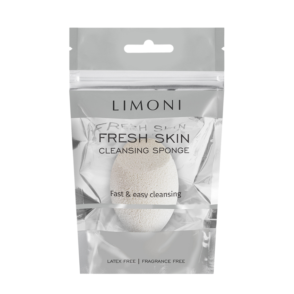LIMONI Спонж для умывания белый / Cleansing Sponge White, фото 2