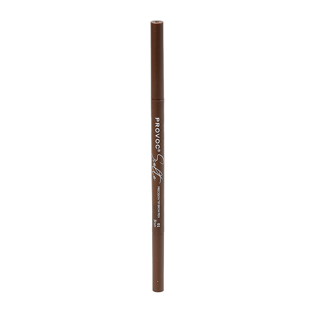 PROVOC Карандаш ультратонкий для бровей, 01 коричневый / SVELTE Precision Tip brow pen Brun 0,05 гр, фото 1