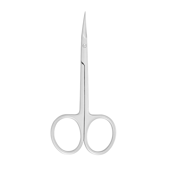 NIPPON NIPPERS Ножницы для кутикулы, изогнутые ручки, матовые, длина 107 мм, фото 1