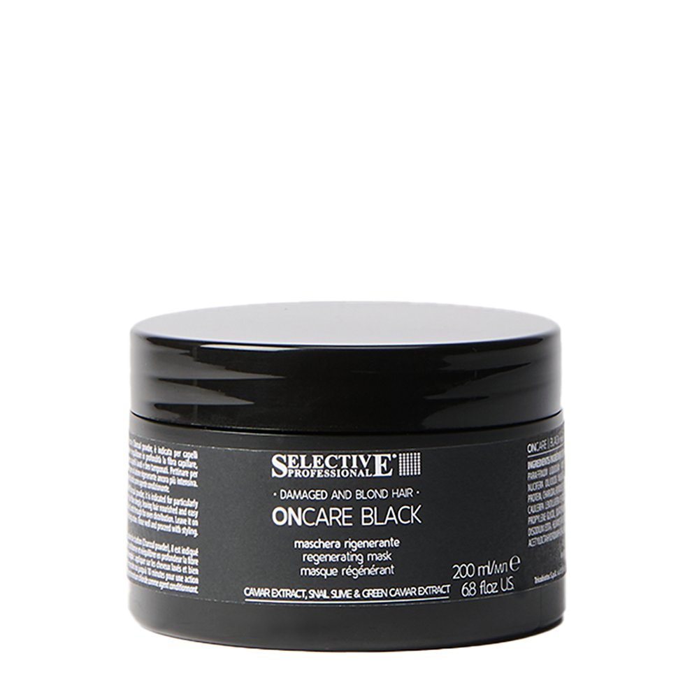 SELECTIVE PROFESSIONAL Маска интенсивная регенерирующая / BLACK ONCARE BLACK 200 мл, фото 1
