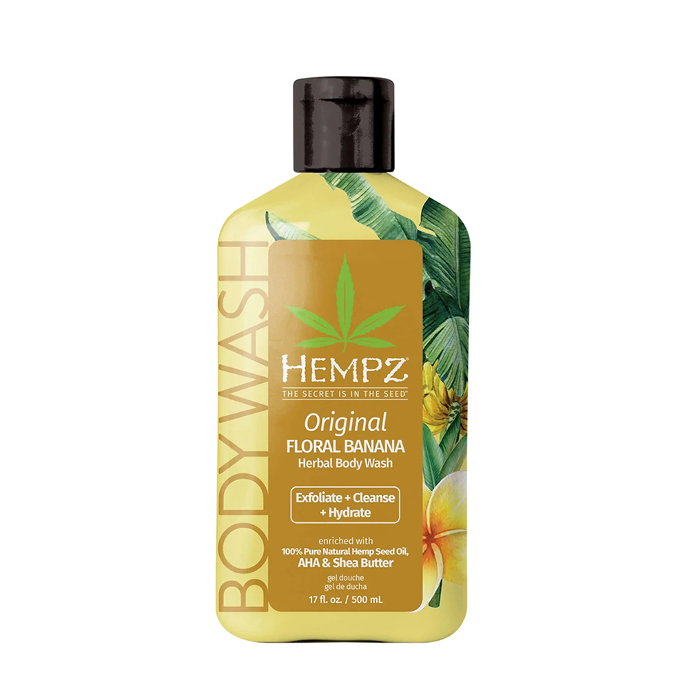 HEMPZ Гель для душа, оригинальный / Hempz Original Floral Banana Herbal Body Wash 500 мл, фото 1