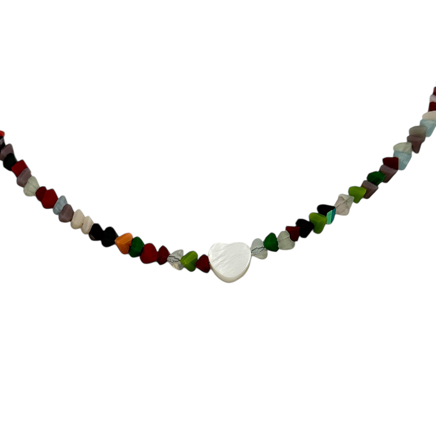 IWOU PROFESSIONAL Чокер Морские камушки с сердечком, фото 2