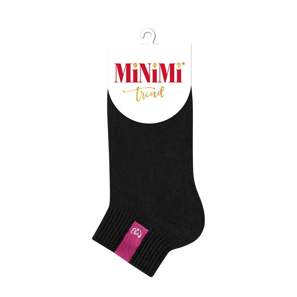 MINIMI Носки с провязанной эмблемой на паголенке Nero 39-41 / MINI TREND 4211, фото 1