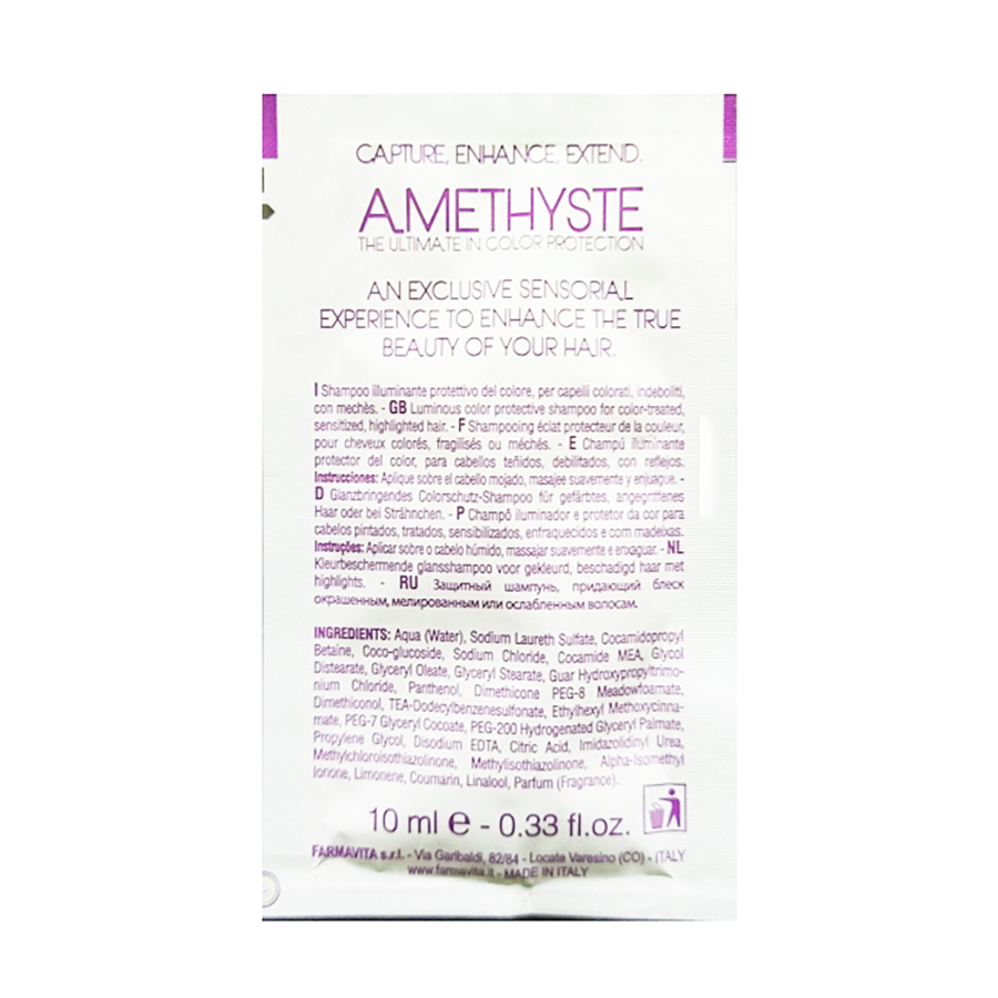 FARMAVITA Шампунь для окрашенных волос / Amethyste color shampoo 10 мл, фото 2
