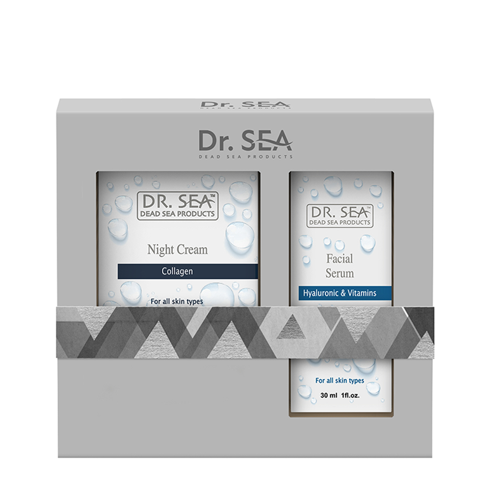 DR. SEA Набор подарочный (сыворотка 30 мл + крем ночной 50 мл) VELVET SKIN, фото 1