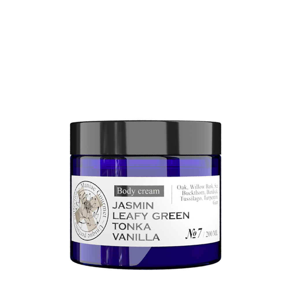 MANIAC GOURMET Крем парфюмированный для тела №7 Жасмин, Зелень, Тонка, Ваниль 200 мл, фото 1