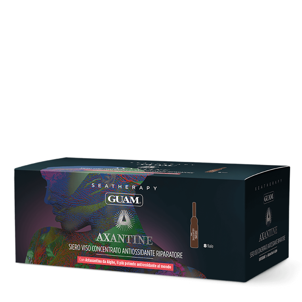 GUAM Сыворотка-концентрат антиоксидантная восстанавливающая для лица в ампулах / SEATHERAPY AXANTINE 8*2, фото 1