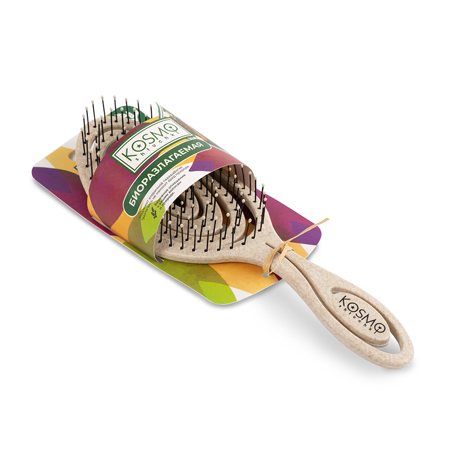 KOSMO SHTUCHKI Расчёска спиральная 5440-M2, бежевая / KOSMO SHTUCHKI, фото 2