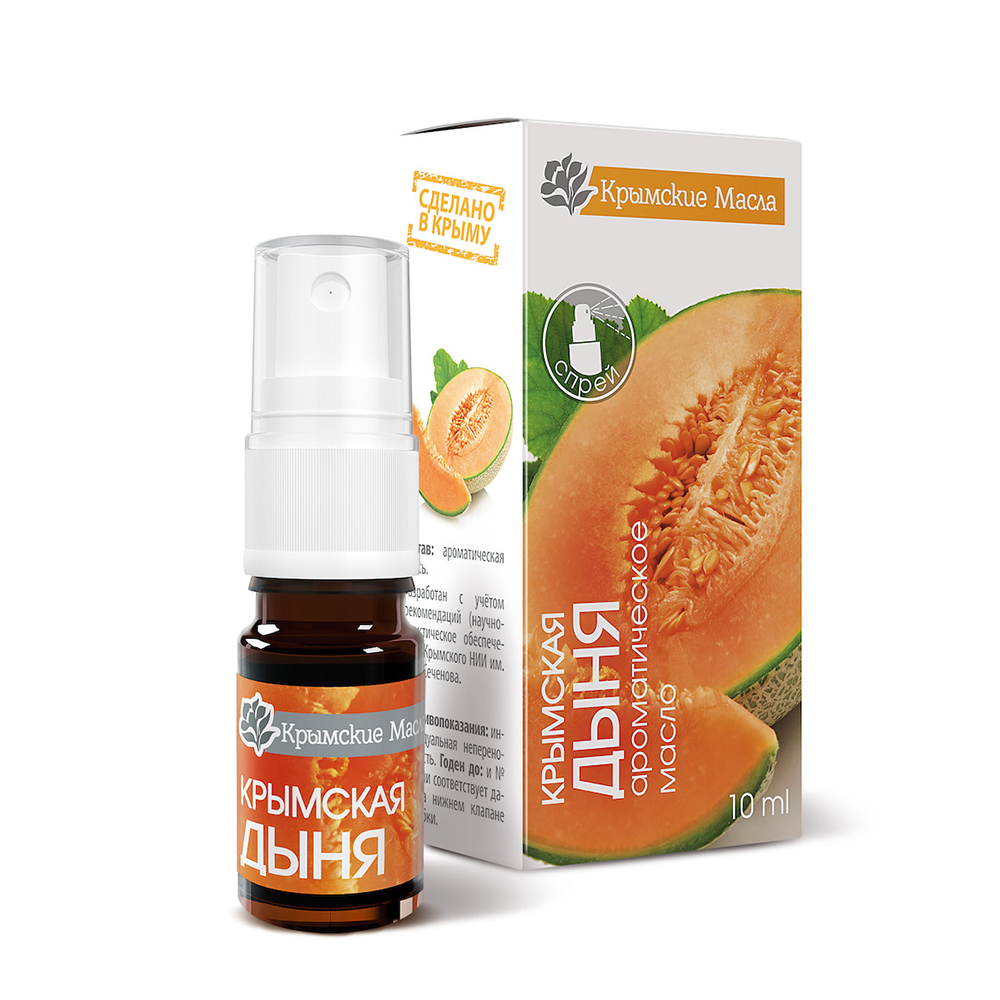 КРЫМСКИЕ МАСЛА Масло ароматическое Крымская дыня, спрей / Крымские масла 10 мл, фото 2