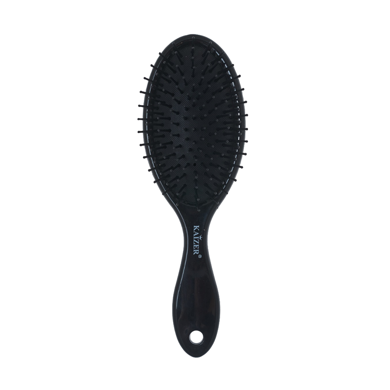KAIZER Расческа массажная, пластиковые зубья, черная, фото 1