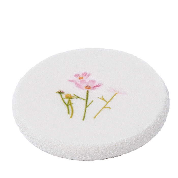 KAIZER Спонж латексный с рисунком, круглый, цвет белый, фото 1