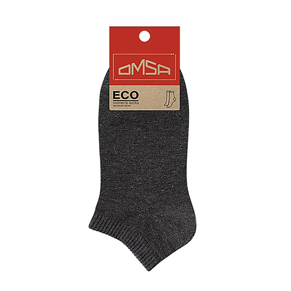 OMSA Носки укороченные с люрексом Grigio Scuro Melange 39-41 / ECO 255, фото 1