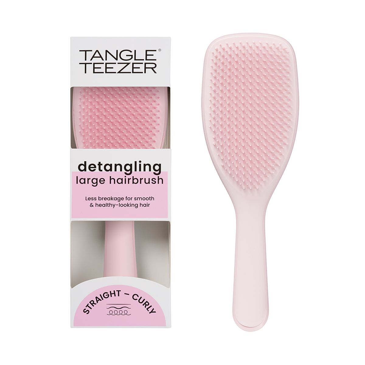 TANGLE TEEZER Расческа для волос / The Large Ultimate (Wet) Detangler Pink Hibiscus, фото 6