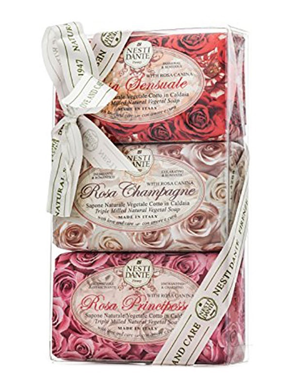 NESTI DANTE Набор мыла для тела Роза / Rosa Gift Kit 3*150 г, фото 1