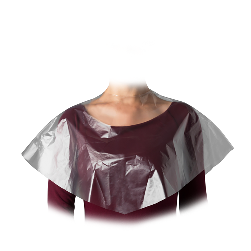 ЧИСТОВЬЕ Пелерина полиэтилен прозрачный радиус 39 см 25 штук, фото 5