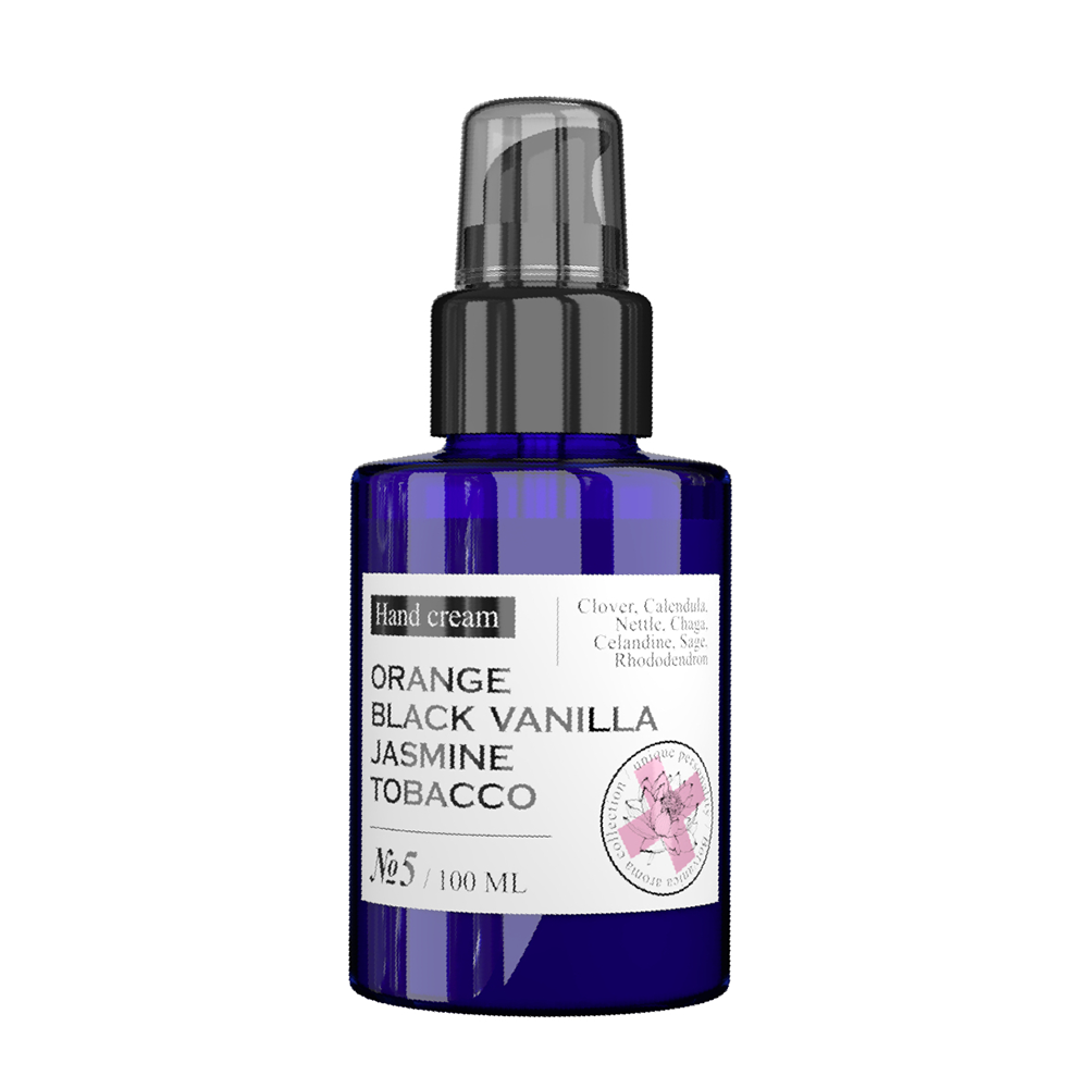 MANIAC GOURMET Крем парфюмированный для рук №5 Апельсин, Черная ваниль, Жасмин, Табак 100 мл, фото 1