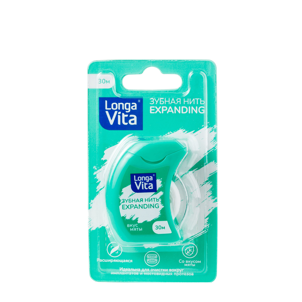 LONGA VITA Нить зубная расширяющаяся / Longa Vita, фото 1