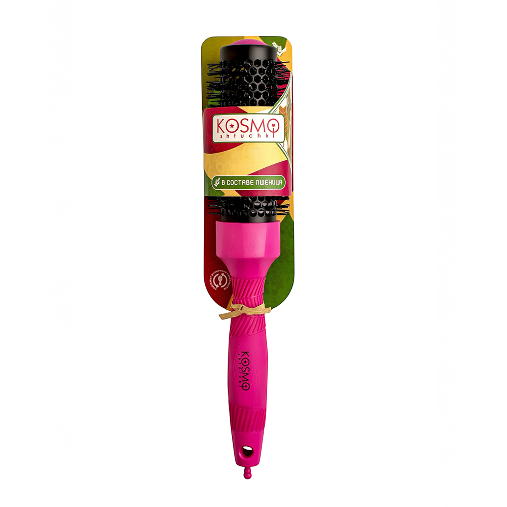 KOSMO SHTUCHKI Термобрашинг KosmoShtuchki, резиновая ручка, розовый 34 мм, фото 4