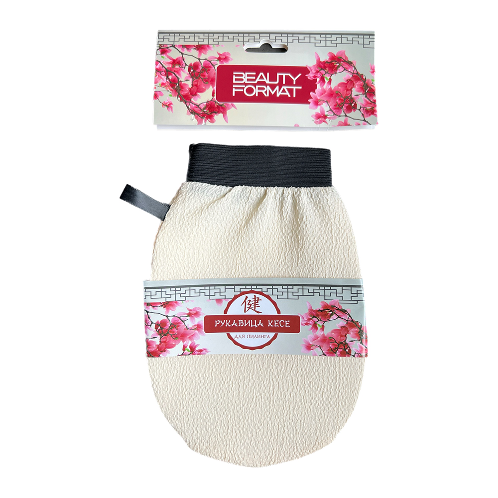BEAUTY FORMAT Мочалка для пилинга кессе / BEAUTY FORMAT 1 шт, фото 2