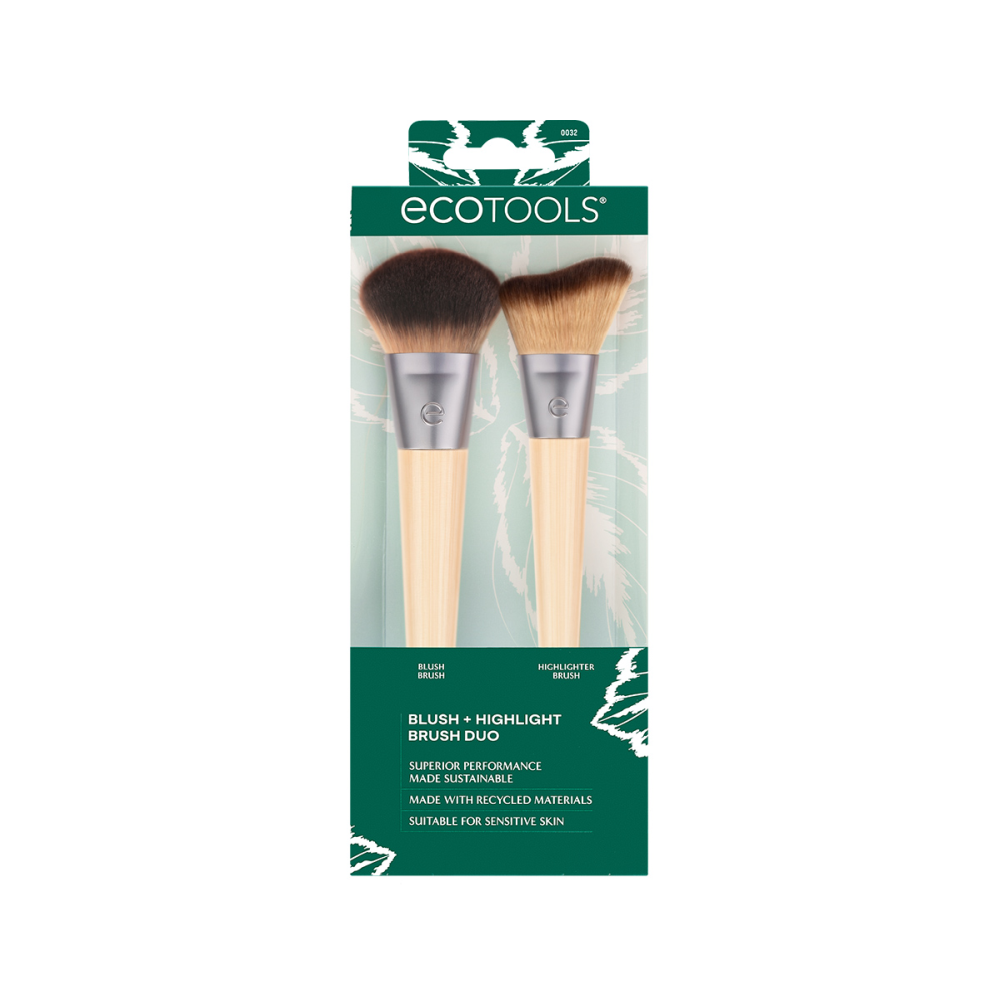 ECOTOOLS Набор кистей для макияжа / New Natural Blush + Highlight Duo, фото 3