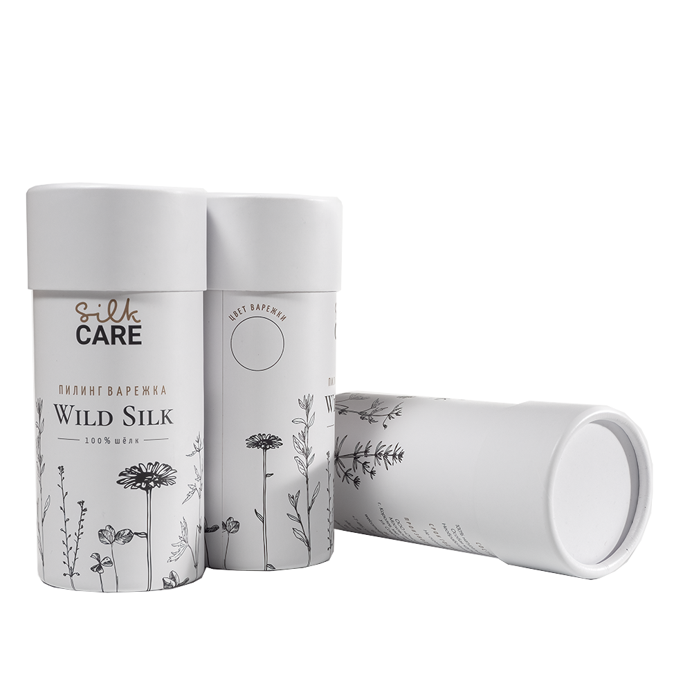 SILK CARE Варежка шелковая для пилинга голубая / Silk Care Wild Silk, фото 4