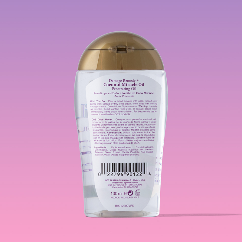 OGX Масло кокосовое восстанавливающее для волос / Coconut Miracle Penetrating Oil 100 мл, фото 2