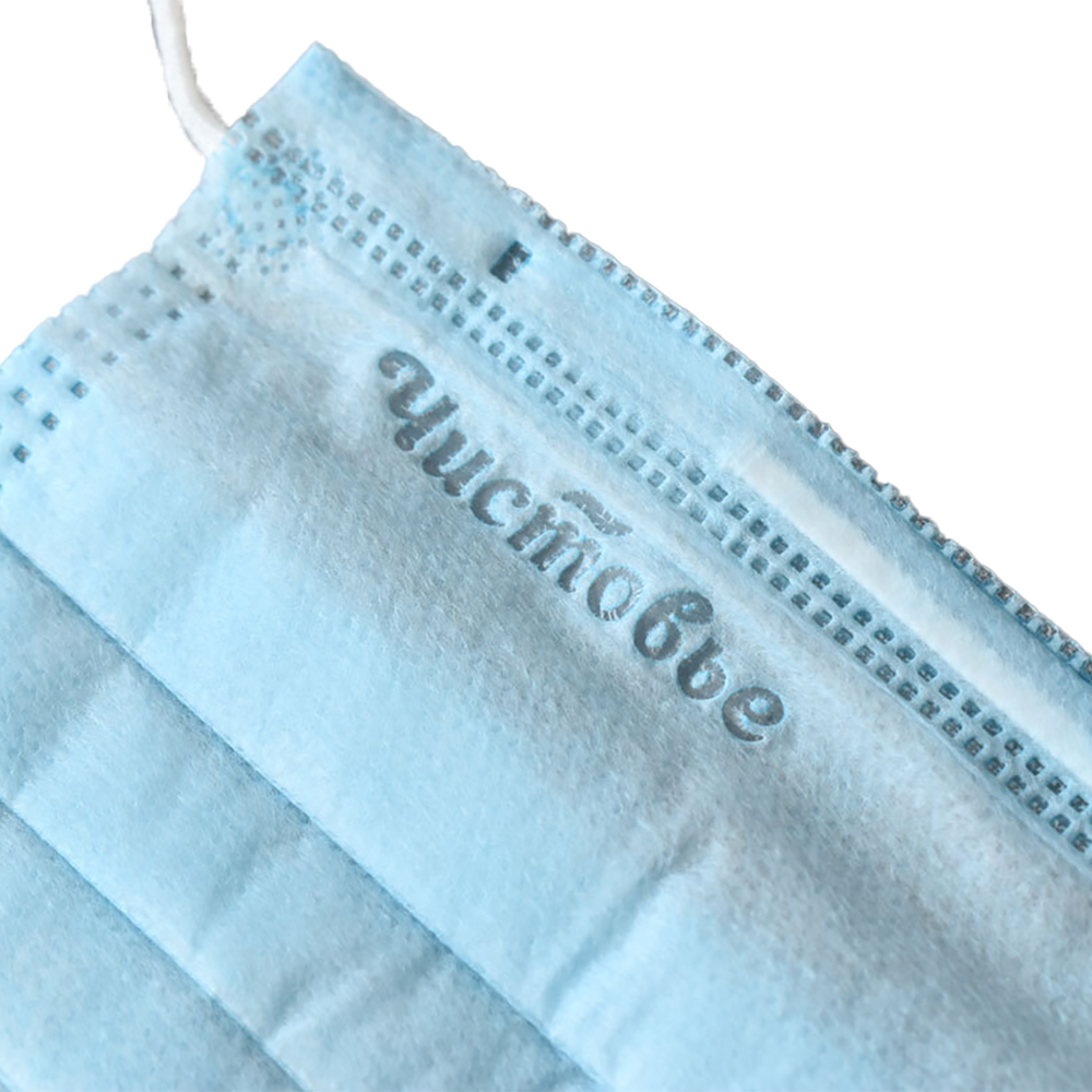 ЧИСТОВЬЕ Маска 3-х слойная на резинках, голубая 100 шт, фото 3