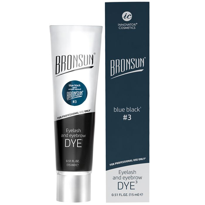 BRONSUN Краска для ресниц и бровей, иссиня-чёрный / BRONSUN #3 15 мл, фото 7