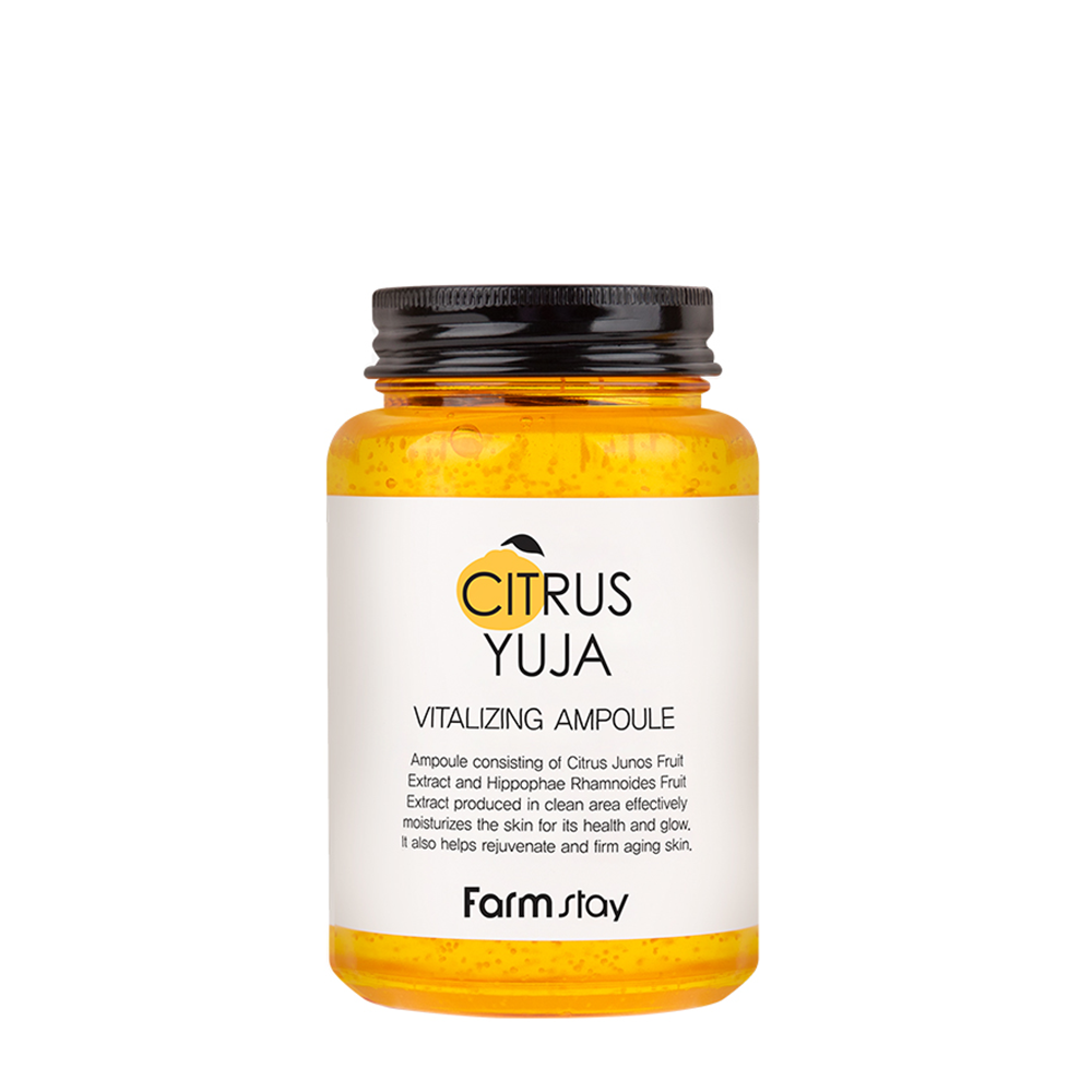 FARMSTAY Сыворотка витаминизирующая для лица / Citrus Yuja Vitalizing Ampoule 250 мл, фото 1