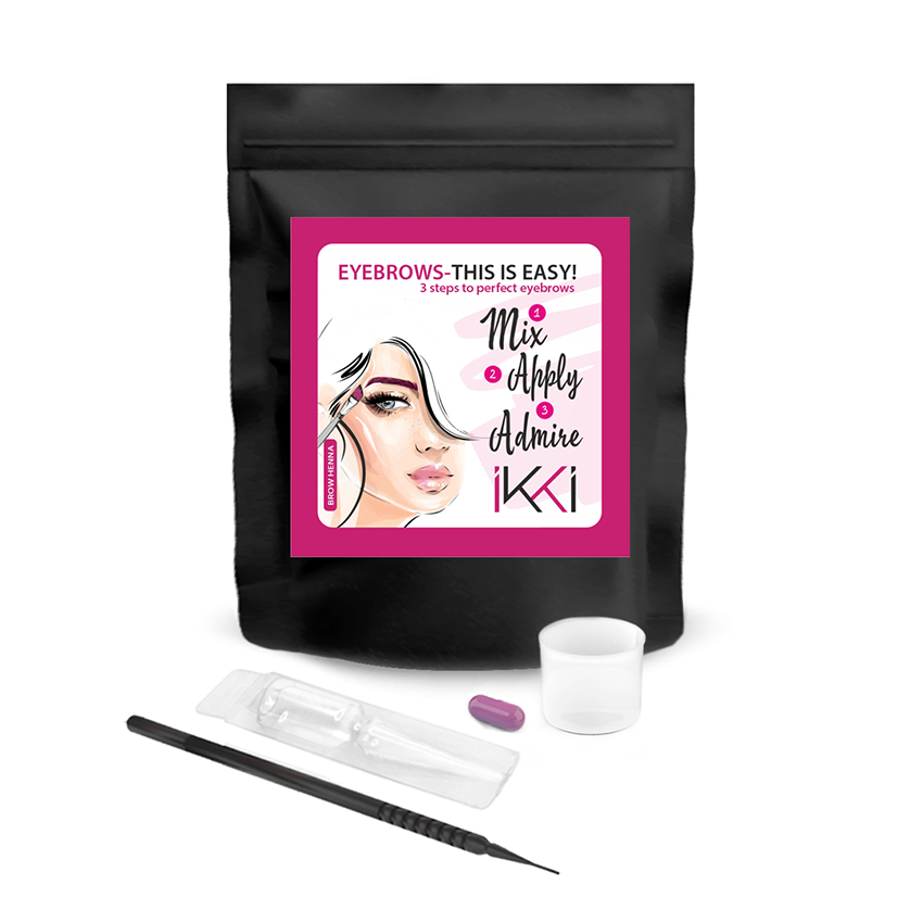 LUCAS COSMETICS Набор для окрашивания бровей, кофе с молоком / IKKI 123, фото 4