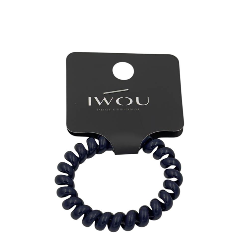 IWOU PROFESSIONAL Резинка пружинка Глянец темно-синяя 1шт, фото 1