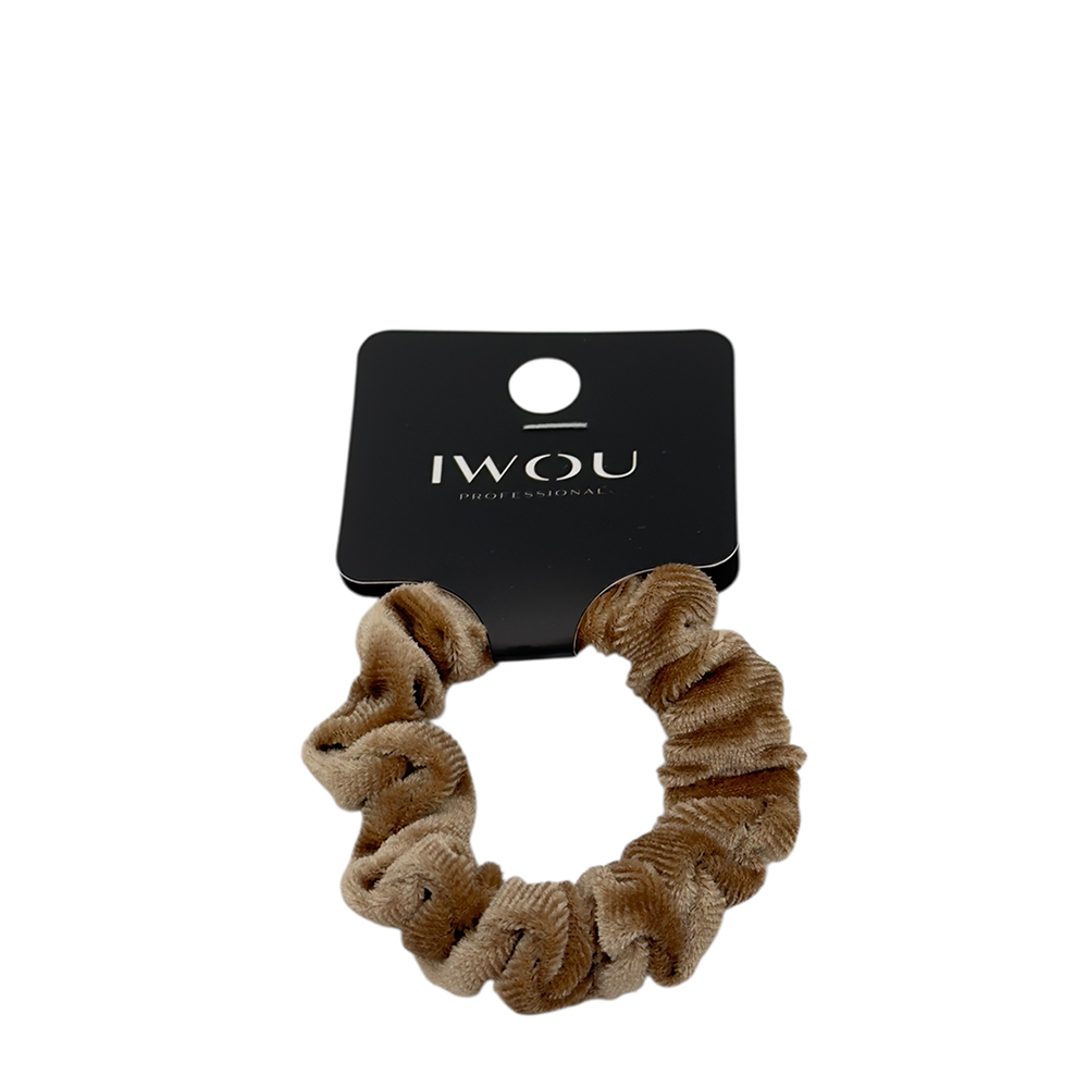 IWOU PROFESSIONAL Резинка для волос Каракуль молочный шоколад 1шт, фото 1