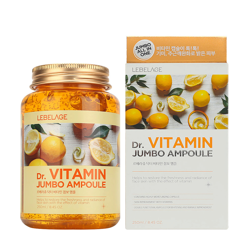 LEBELAGE Сыворотка ампульная для сияни кожи лица с витаминами / Lebelage Dr.Vitamin Jumbo 250 мл, фото 2
