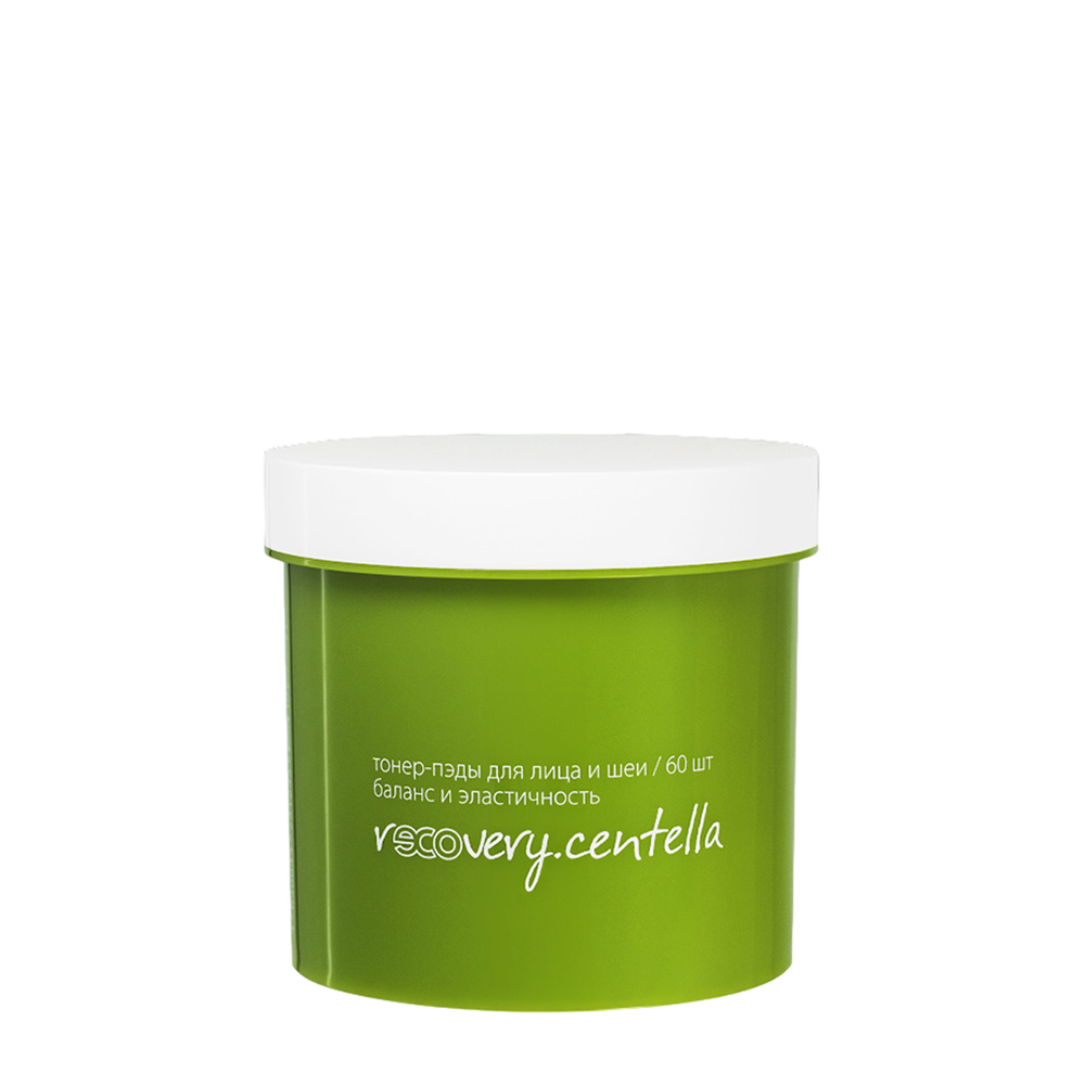 PREMIUM Тонер-пэды для лица и шеи баланс и эластичность / recovery.centella 60 шт, фото 1