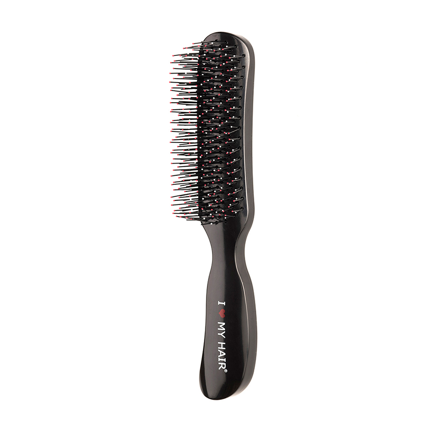 I LOVE MY HAIR Щетка парикмахерская для волос Therapy Brush, черная глянцевая M, фото 2