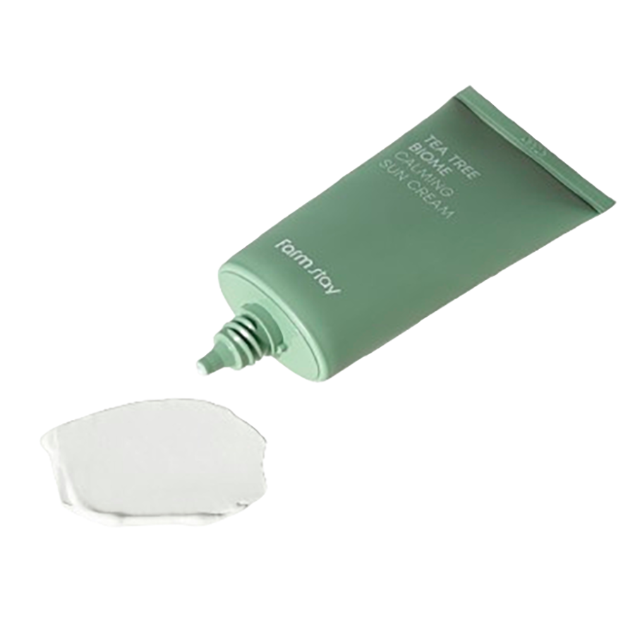 FARMSTAY Крем солнцезащитный успокаивающий для лица с чайным деревом / Tea Tree Biome Calming Sun Cream 50 гр, фото 4