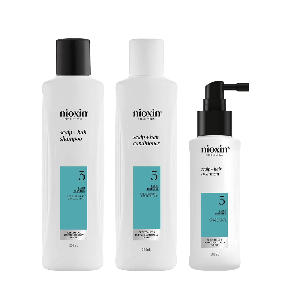 NIOXIN Набор для волос Система 3 (шампунь очищающий 300 мл, кондиционер увлажняющий 300 мл, маска питательная 100 мл), фото 2