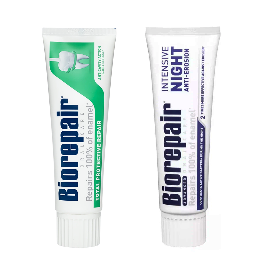 BIOREPAIR Набор зубных паст Защита улыбки 24/7 Biorepair 2*75 мл, фото 2