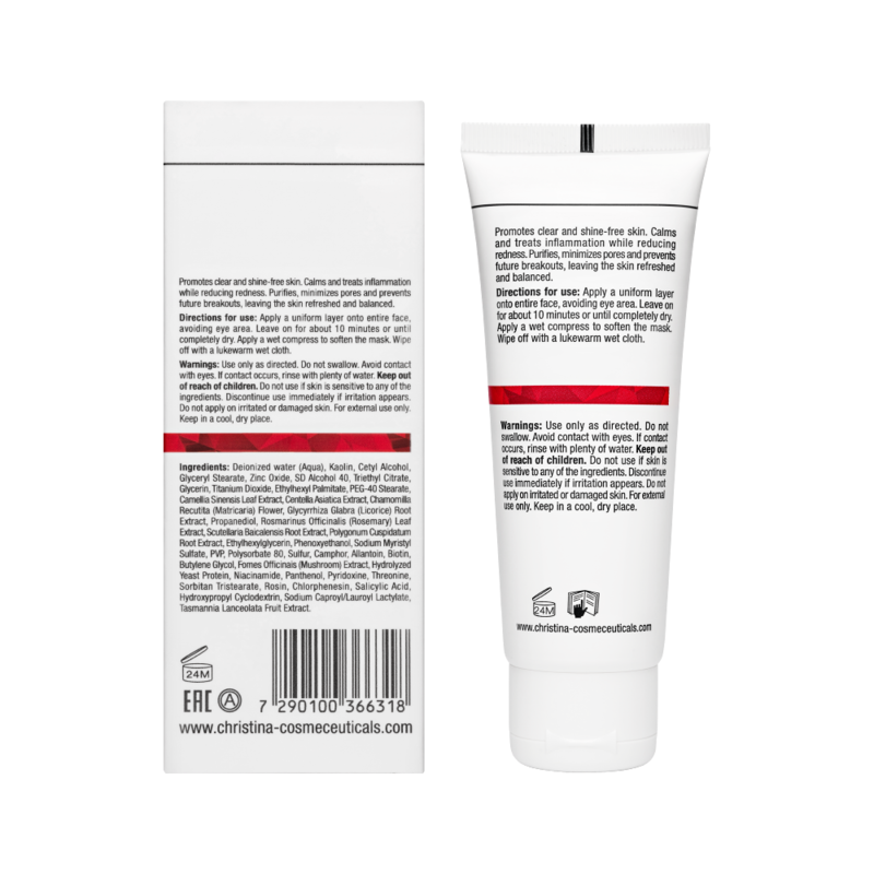 CHRISTINA Маска успокаивающая себорегулирующая / Soothe & Regulate Mask Comodex 75 мл, фото 3