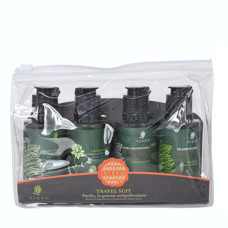 VIESO Набор для окрашенных волос (шампунь 60 мл + кондиционер 60 мл + гель для душа 60 мл + крем для тела 60 мл) VIESO, фото 1