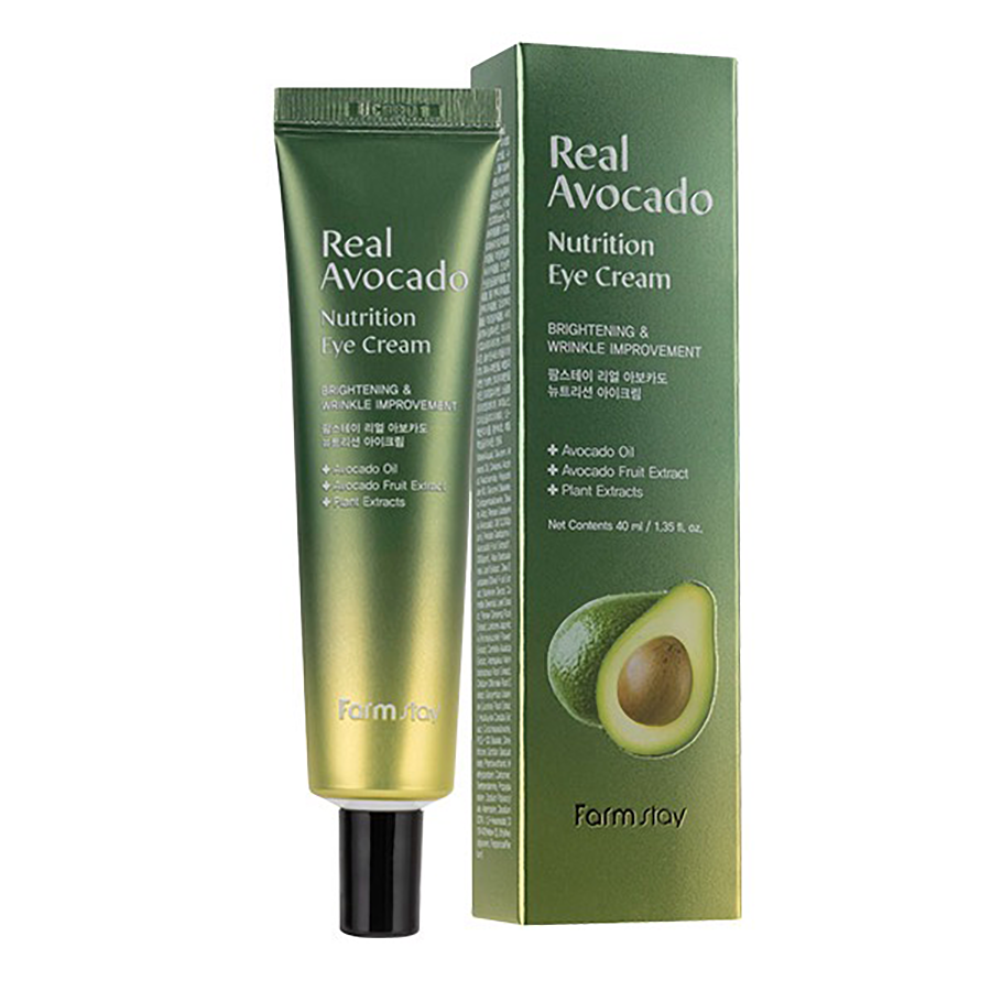 FARMSTAY Крем питательный для глаз с маслом авокадо / REAL AVOCADO NUTRITION EYE CREAM 40 мл, фото 2