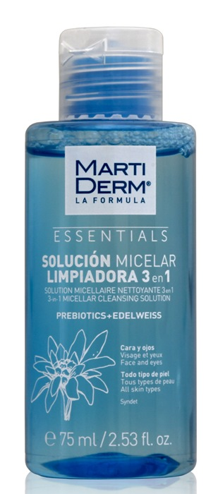 MARTIDERM Раствор мицеллярный очищающий 3 в 1 / Эссеншлс 75 мл, фото 1
