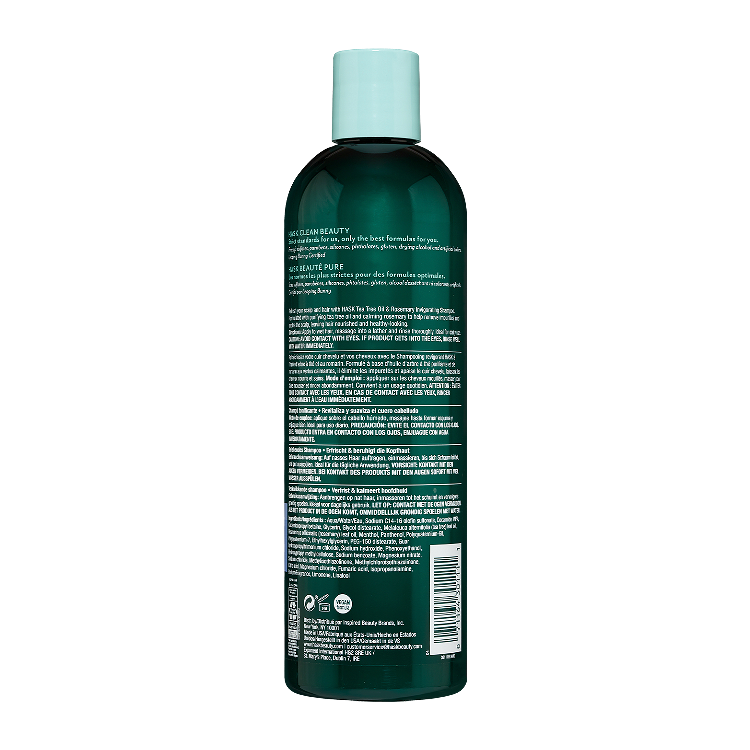 HASK Шампунь освежающий с маслом чайного дерева и розмарином / Tea Tree Oil & Rosemary Invigorating Shampoo 355 мл, фото 3