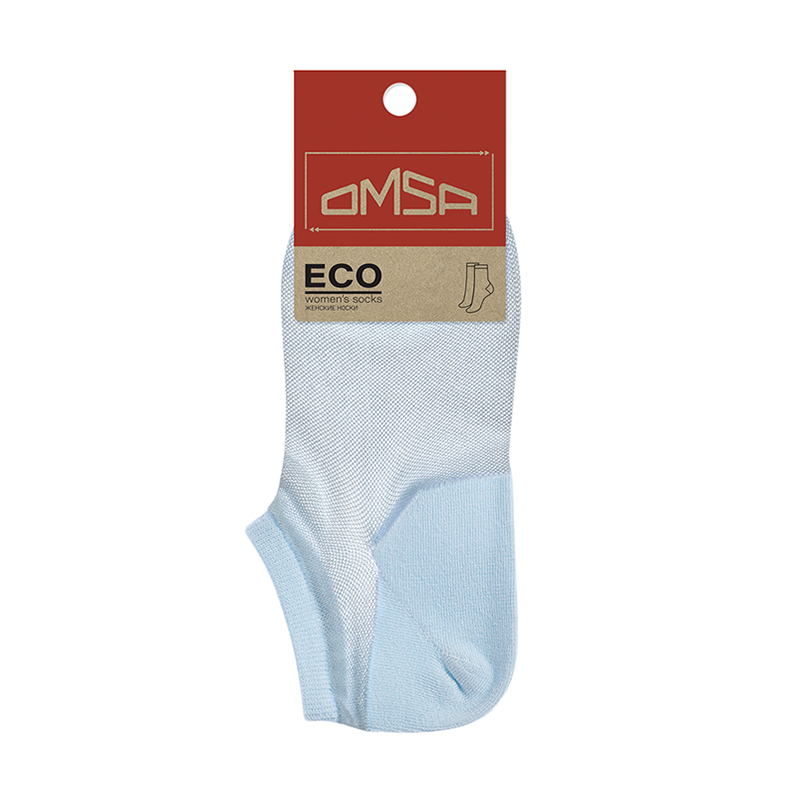 OMSA Носки суперукороченные Blu Сhiaro 39-41 / ECO 251, фото 1