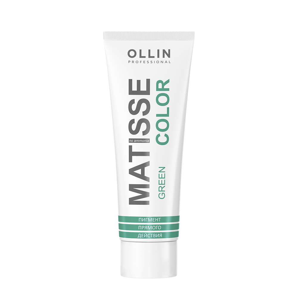 OLLIN PROFESSIONAL Пигмент прямого действия, зеленый / Green MATISSE COLOR 100 мл, фото 1