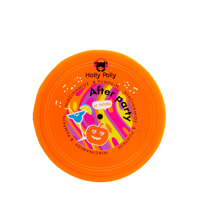 HOLLY POLLY Патчи гидрогелевые для глаз с ниацинамидом и экстрактом тыквы / After Party 60 шт, фото 1