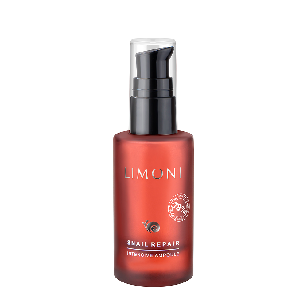LIMONI Сыворотка для лица восстанавливающая с экстрактом секреции улитки / Snail Repair Intensive Ampoule 30 мл, фото 1