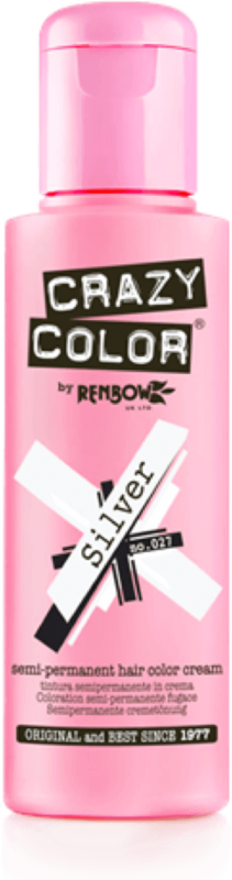 CRAZY COLOR Краска для волос, серебряный / Crazy Color Silver 100 мл, фото 2