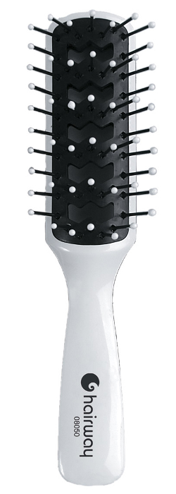HAIRWAY Щетка Glaze массажная на пластмассовой основе, пластиковые штифты, 7 рядов, фото 1